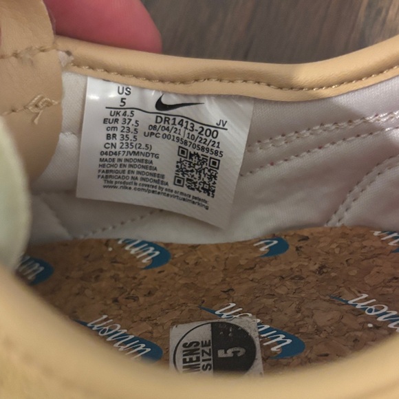 Nike x Union LA Cortez Collab “Sesame” - Men’s Size 5, Excellent Preowned! - Picture 3 of 12